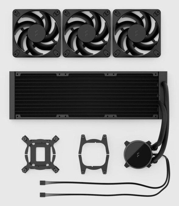 Fractal Design Radius 360 Black Processor All-in-one liquid cooler 12 cm - image 5