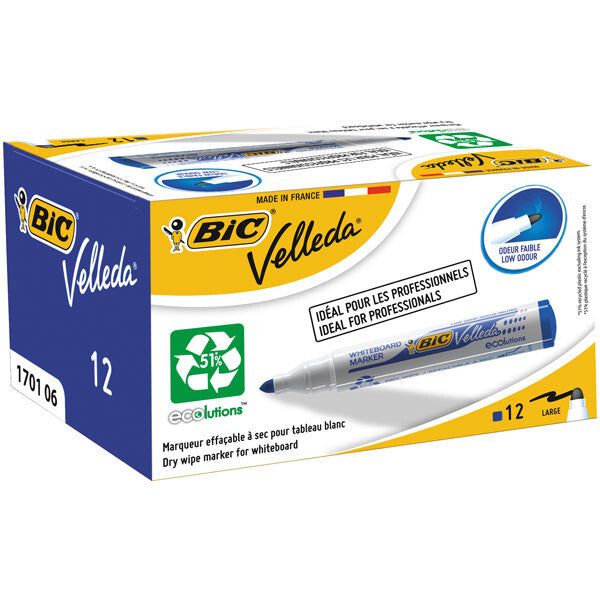 BIC Whiteboard Velleda ECOlutions 1701 marker 12 Blue - image 2