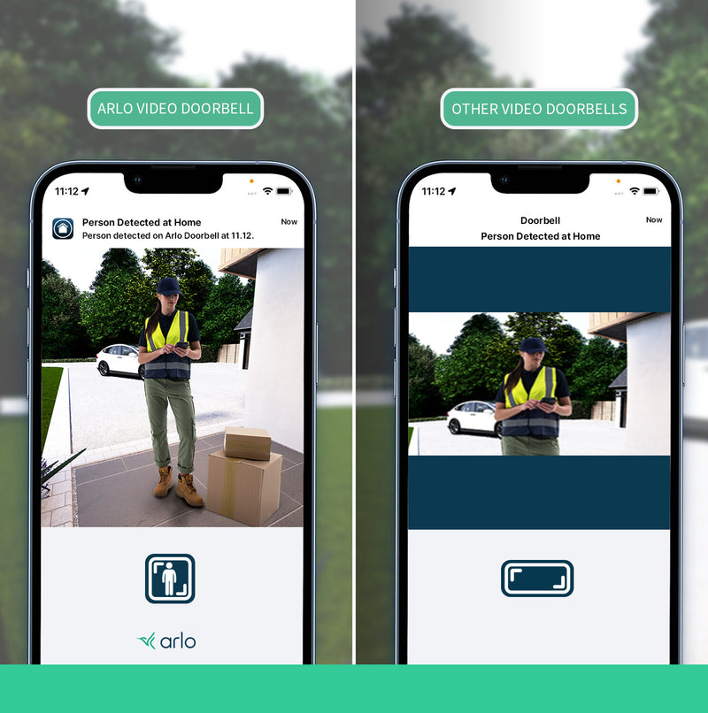Arlo Essential 2K Video Doorbell & Chime White