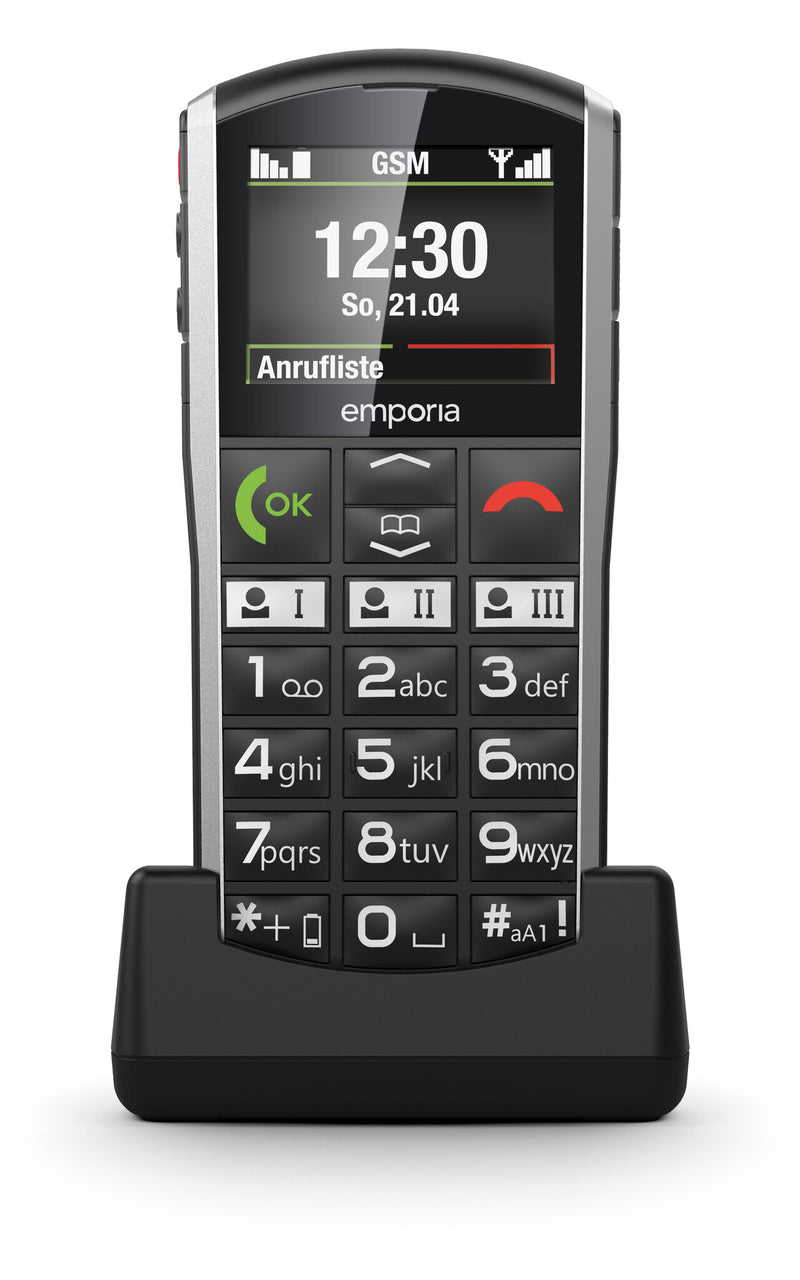 Emporia emporiaSIMPLICITY 5.08 cm (2") 90 g Black, Silver Feature phone