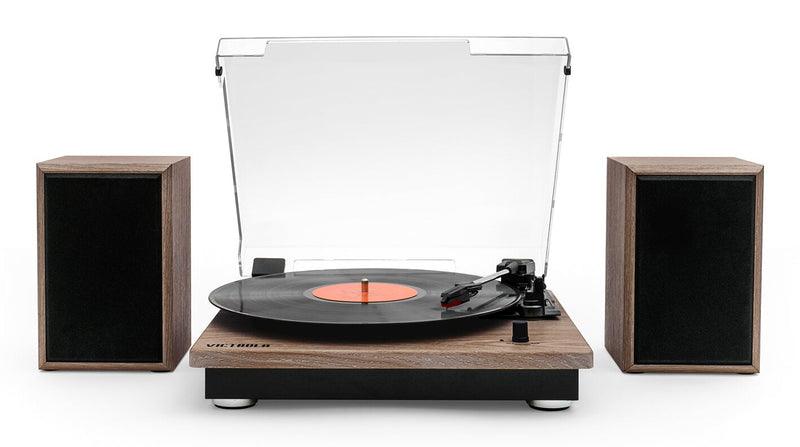 Victrola VM-135-OAK-INT audio turntable Belt-drive audio turntable Wood Manual