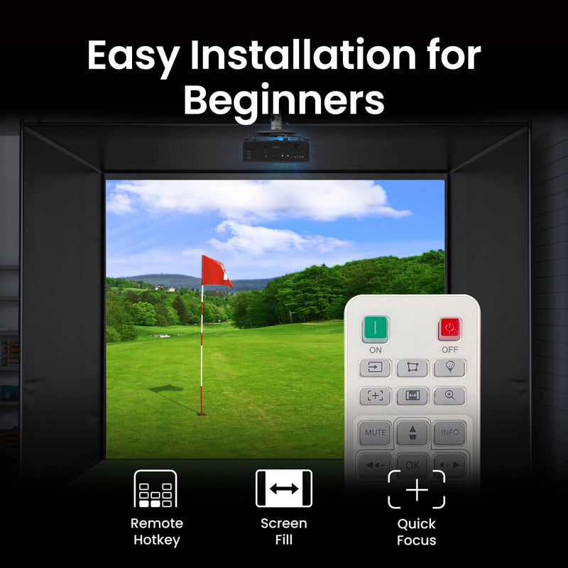 BenQ AH500ST Short throw projector 4000 ANSI lumens DLP 1080p (1920x1080) Black