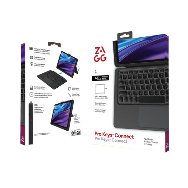 ZAGG Pro Keys Connect Apple iPad Air 11" (M4/M3/M2) Black UK - image 7