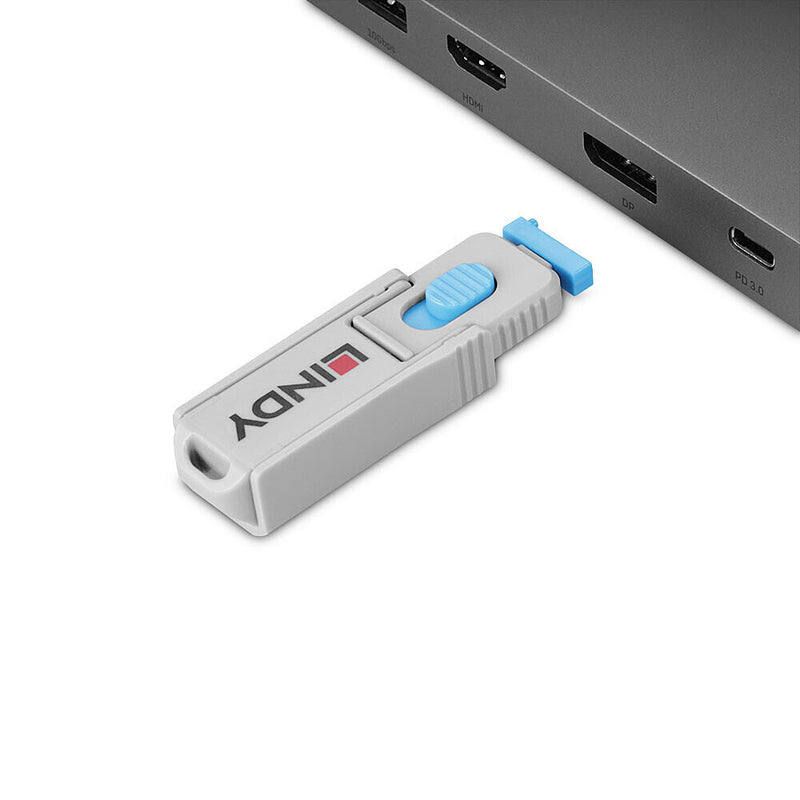 Lindy 40325 port blocker DisplayPort Blue Acrylonitrile butadiene styr ...
