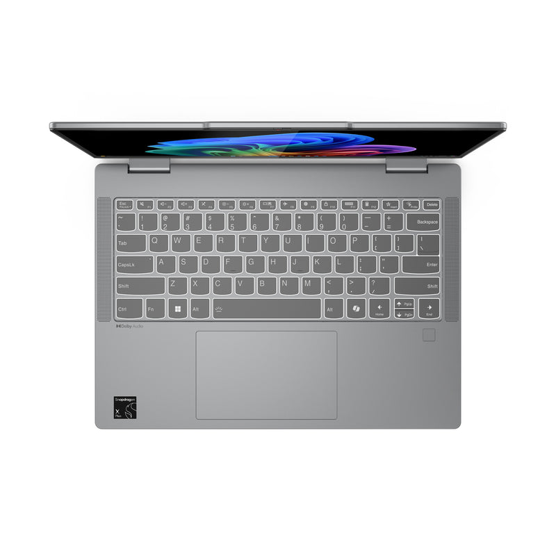 Lenovo IdeaPad 5 2-in-1 14Q8X9 Copilot+ PC Qualcomm Snapdragon X1-26-100 Hybrid (2-in-1) 35.6 cm (14") Touchscreen WUXGA 16 GB LPDDR5x-SDRAM 1 TB SSD Wi-Fi 7 (802.11be) Windows 11 Home English Grey