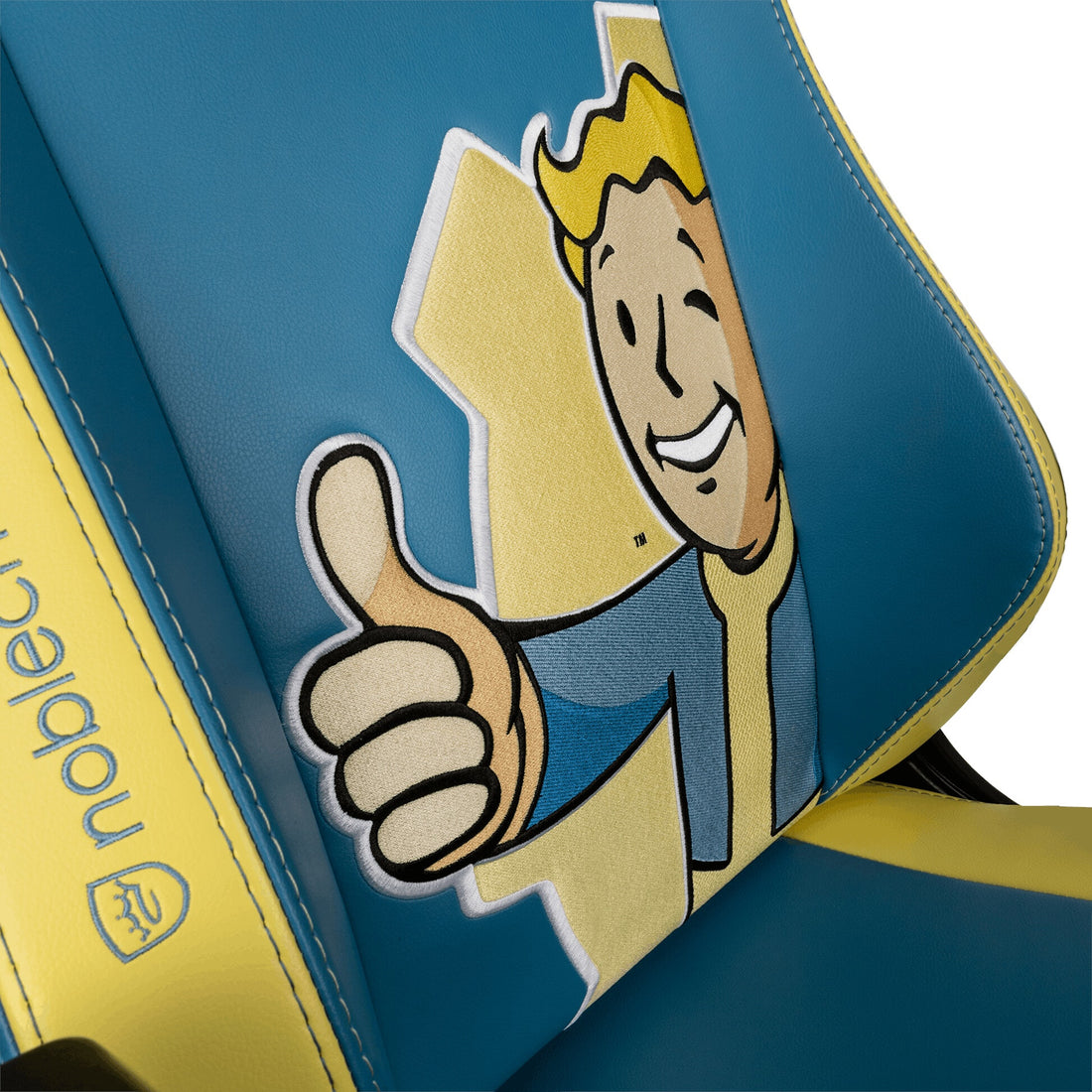 noblechairs HERO Gaming Chair - Fallout Vault-Tec Edition - Blue/Yellow - image 9