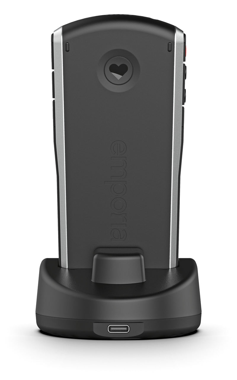 Emporia emporiaSIMPLICITY 5.08 cm (2") 90 g Black, Silver Feature phone