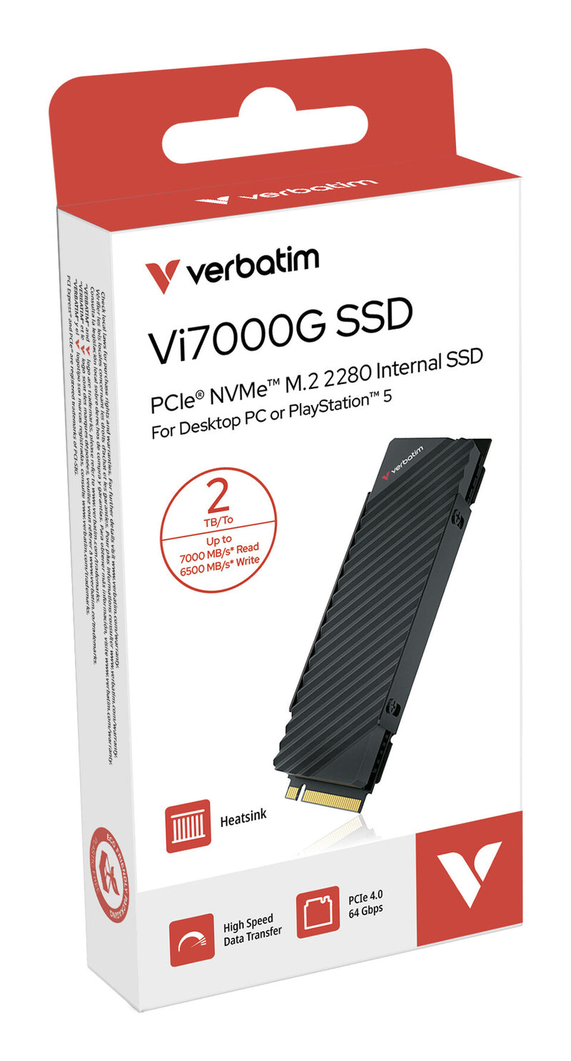 Verbatim Vi7000G PCIe NVMe M.2 SSD 2TB The Ultimate Gaming Solution