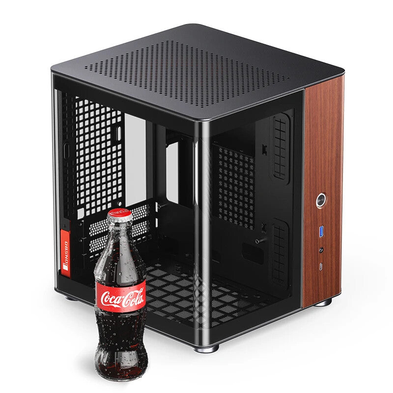 Jonsbo TK-0 BLACK computer case Black, Wood - image 5