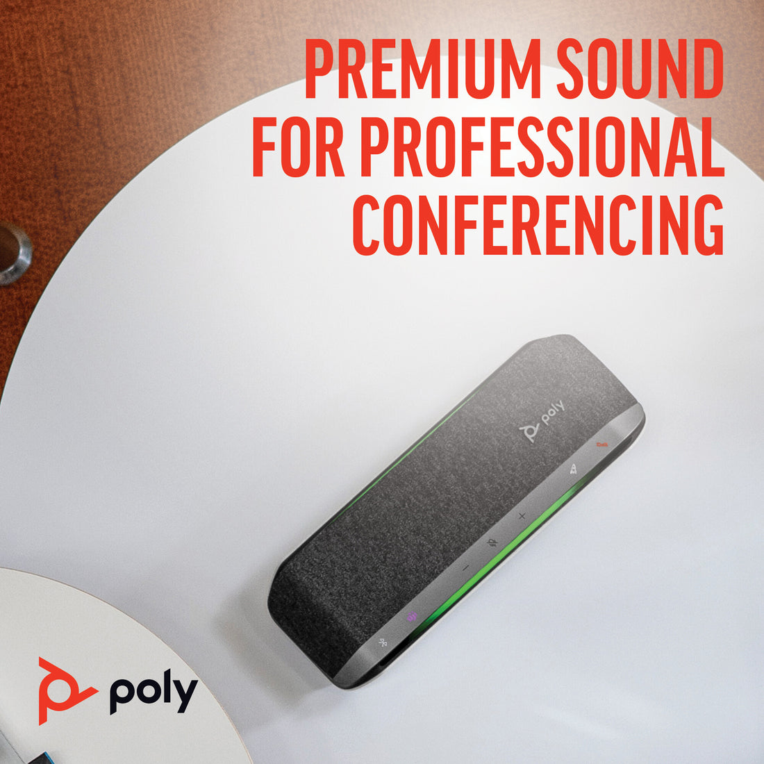 HP Poly Sync 40+ Microsoft Teams Certified USB-A USB-C Speakerphone +BT700 USB-A Adapter