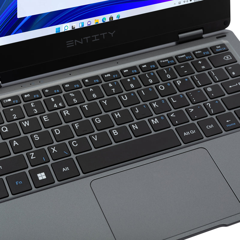 Entity Book 11.6" 2in1 Convertible Targa Laptop, Intel® Celeron® Dual-Core N4020, 11.6" HD Touchscreen, 4GB RAM, 128GB Storage, Windows 11 Home