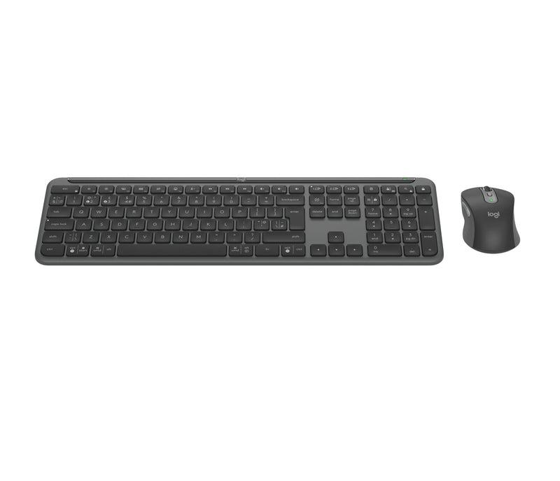 Logitech 920-012494 keyboard Mouse included Office RF Wireless + Bluetooth QWERTY UK English Graphite