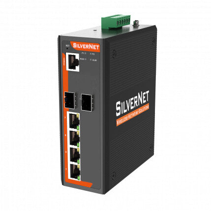 Silver Network Service Router SilverNet SIL 73204MP-BT network switch Managed L2 Gigabit Ethernet (1 ...