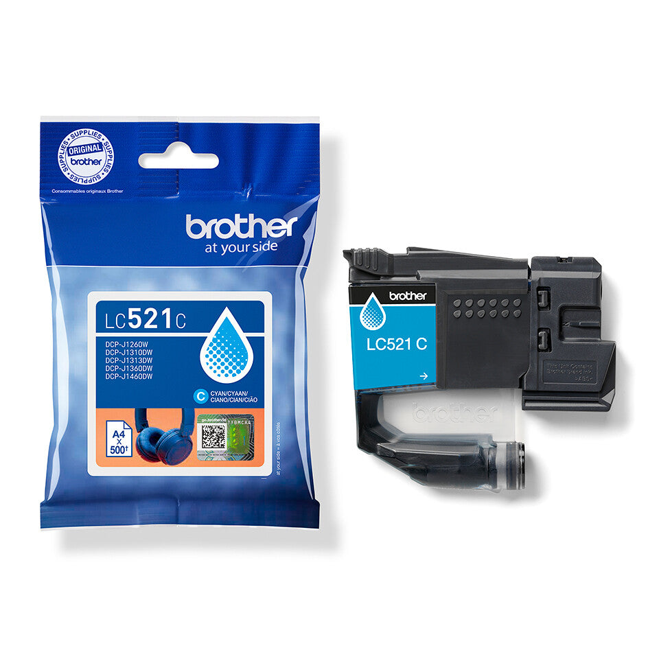 Brother LC521C Genuine Ink Cartridge - Cyan - image 5
