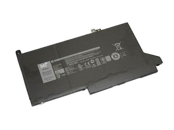 BTI 0DJ1J0 compatible 42Wh 3-cell battery for DELL Latitude 7480 7280 7490 7390 7380 7290