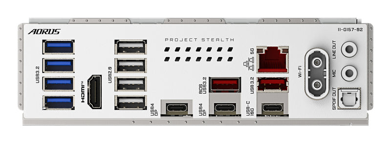 GIGABYTE X870 AORUS STEALTH ICE Motherboard - Supports AMD Ryzen 9000 CPUs, 16+2+2 Phases Digital VRM, up to 8200Hz DDR5 (OC), 2xPCIe 5.0 + 2xPCIe 4.0, Wi-Fi 7, 5 GbE LAN, USB 4