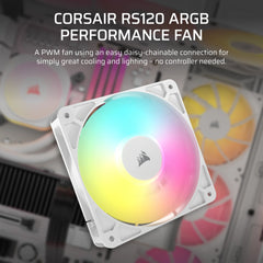 Corsair RS120 ARGB Computer case Fan 12 cm White 1 pc(s)