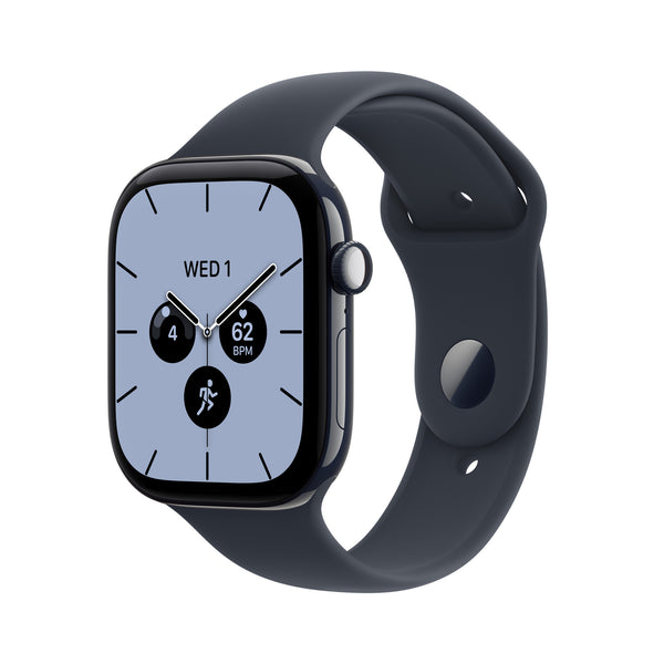 Apple Watch Series 12 GPS + Cellular 42mm Night Blue Ceramic Case with Navy Blue Sport Band - M/L