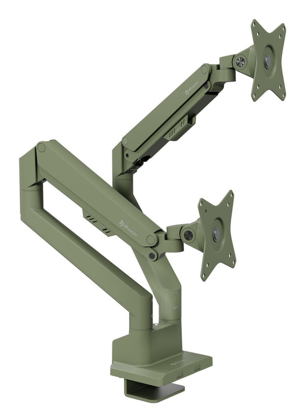 Arozzi Alzare Neo Duo Gas Spring Monitor Mount - Forest Green