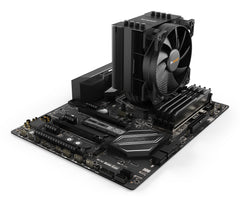 be quiet! Pure Rock 2 Black CPU Cooler, Single 120mm PWM Fan, For Intel Socket: 1700/1200 / 2066 / 1150 / 1151 / 1155 / 2011(-3) square ILM; For AMD Socket: AM4 / AM3(+), 150W TDP, 155mm Height