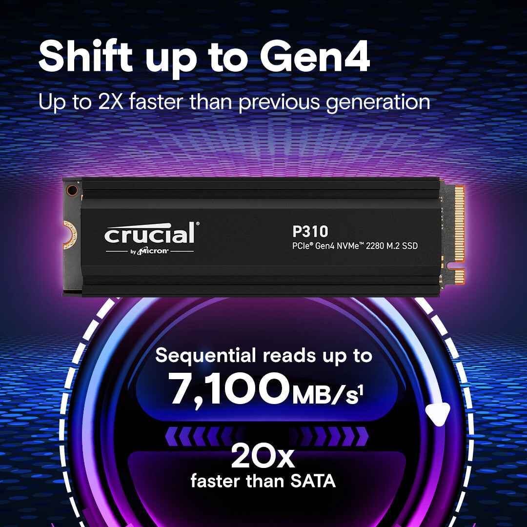 Crucial P310 4 TB M.2 PCI Express 4.0 NVMe - image 2