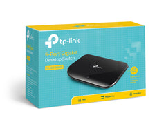 TP-LINK (TL-SG1005D) 5-Port Gigabit Unmanaged Desktop Switch, Plastic Case
