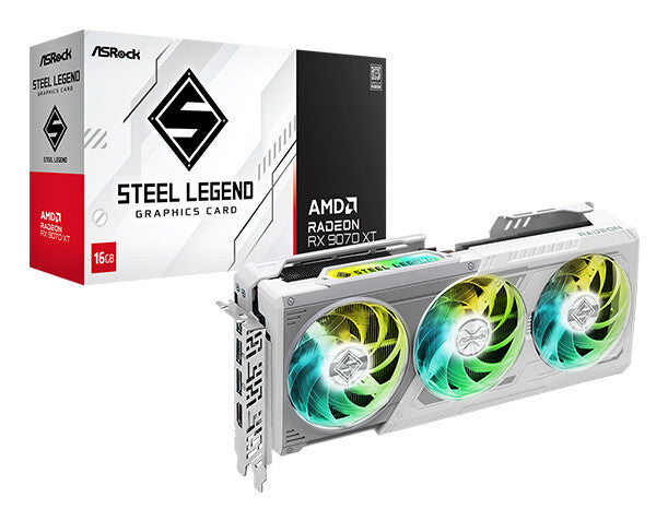 ASRock AMD Radeon RX 9070 XT Steel Legend 16GB GDDR6 Graphics Card - image 6