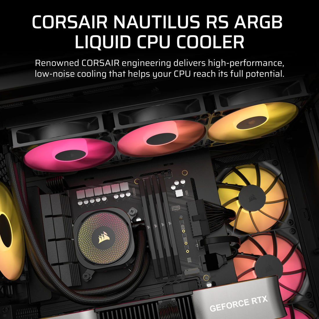 Corsair Nautilus 360 RS ARGB Processor All-in-one liquid cooler Black - image 2
