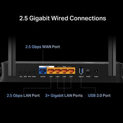TP-Link Archer BE3600 wireless router 2.5 Gigabit Ethernet Dual-band (2.4 GHz / 5 GHz) Black