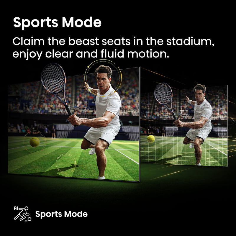 Hisense 55" A85QTUK OLED Smart AI TV with Freely