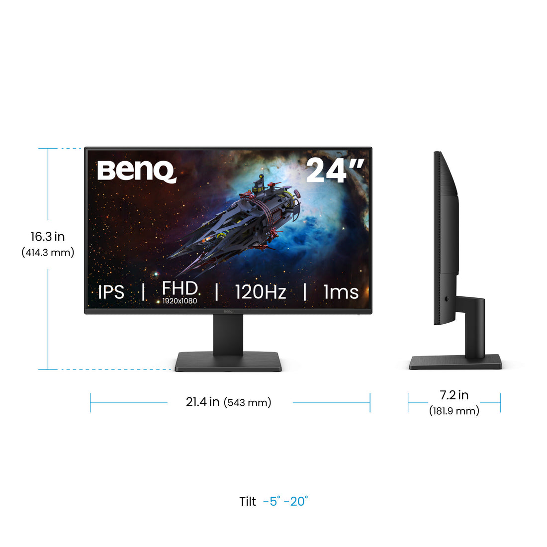 BenQ 24" Full HD 120Hz Gaming Monitor (GW2491P)