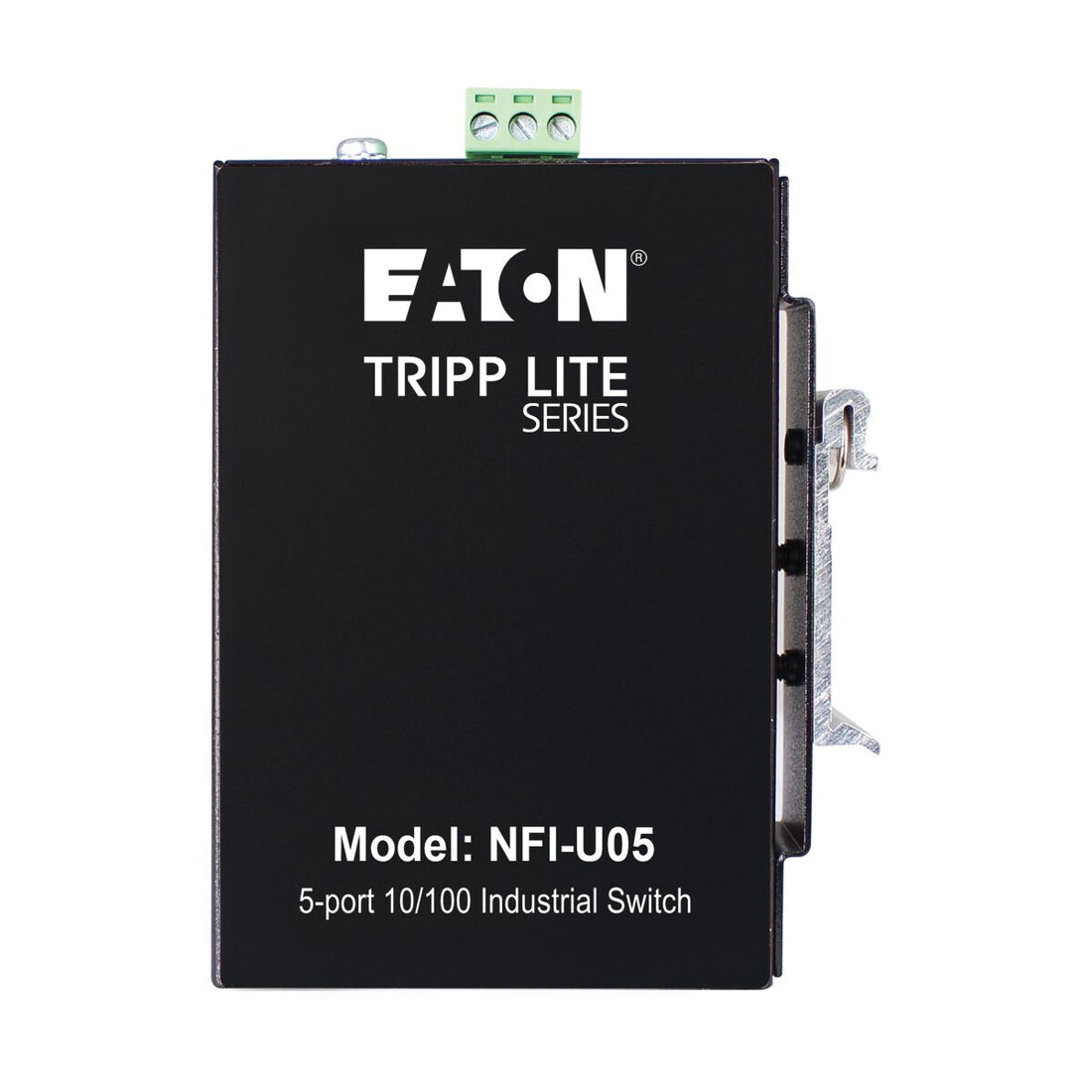 Tripp Lite NFI-U05 5-Port Unmanaged Industrial Ethernet Switch - 10/100 Mbps, Ruggedized, -40° to 75°C, DIN/Wall Mount