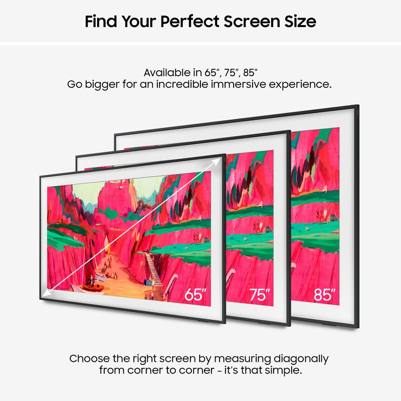 Samsung 2025 75" The Frame Pro Art Mode Neo QLED 4K HDR Smart TV 190.5 cm (75") 4K Ultra HD Wi-Fi Black