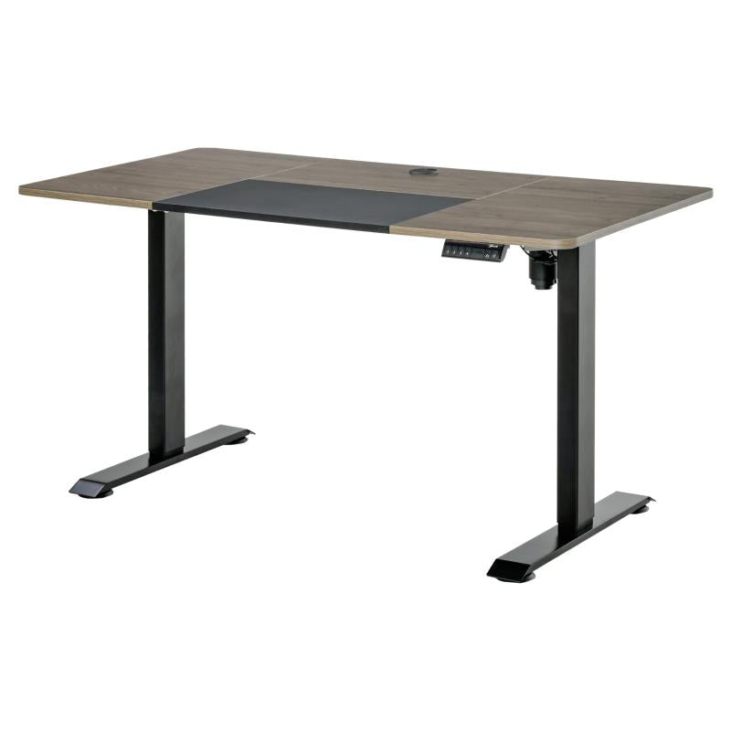 Vinsetto Height Adjustable Electric Standing Desk - Black/Brown
