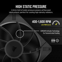 Corsair RS140 MAX Computer case Fan 14 cm Black 1 pc(s)