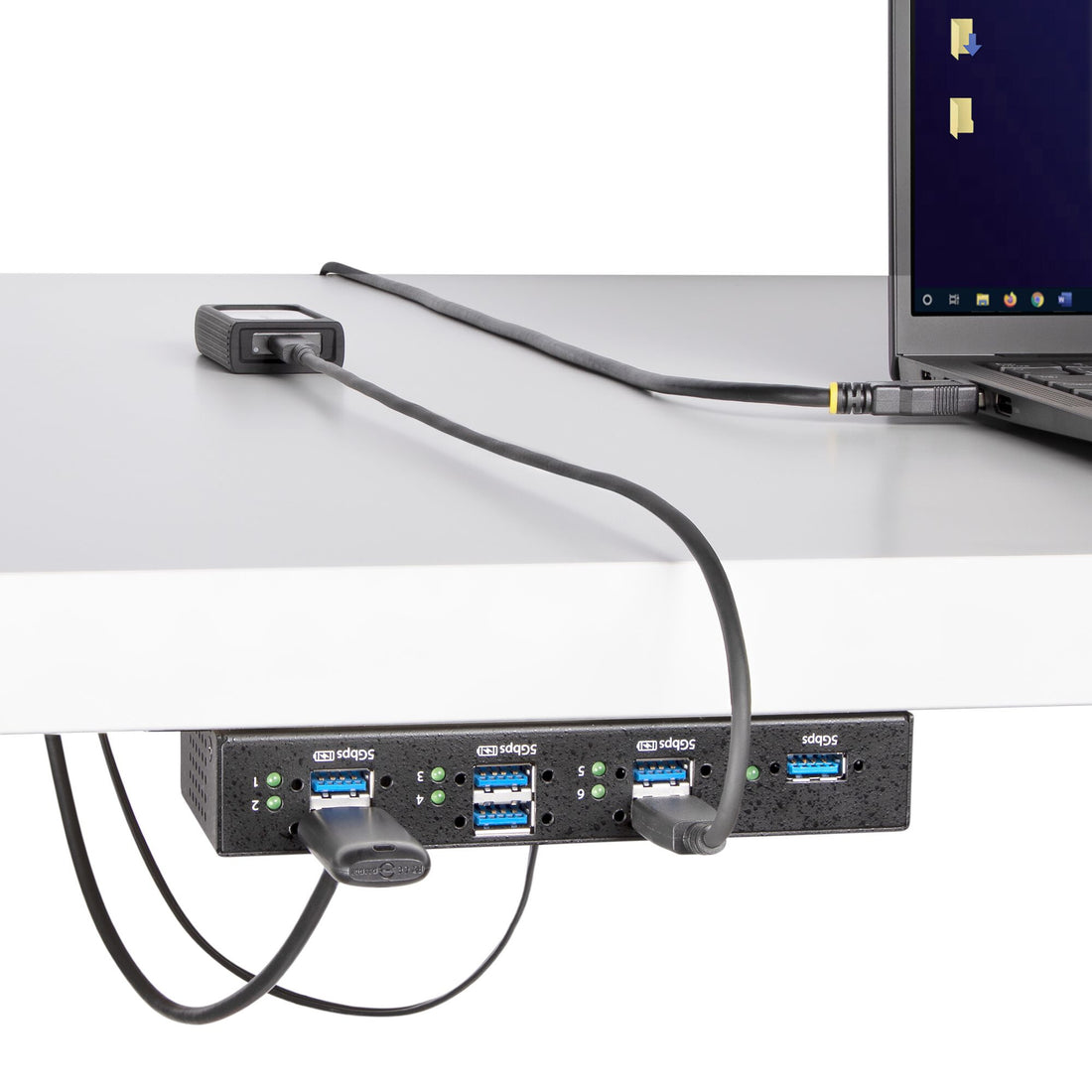 StarTech.com 7-Port Managed USB Hub with 7x USB-A, Heavy Duty with Metal Industrial Housing, ESD & Surge - image 10