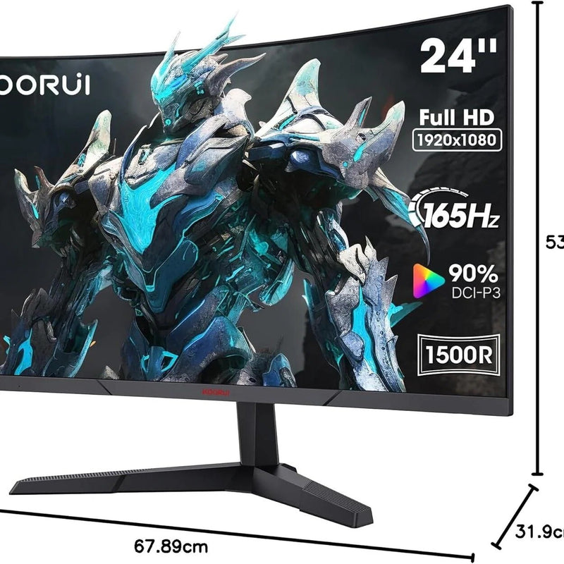 Koorui 24" FHD 180Hz Curved Gaming Monitor (24E6CA)