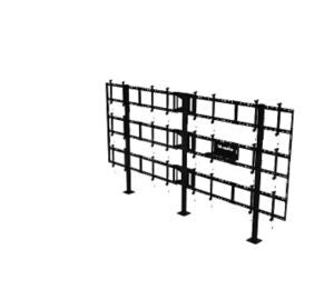 Peerless DS-S555-4X3 multimedia cart/stand Black Multimedia stand