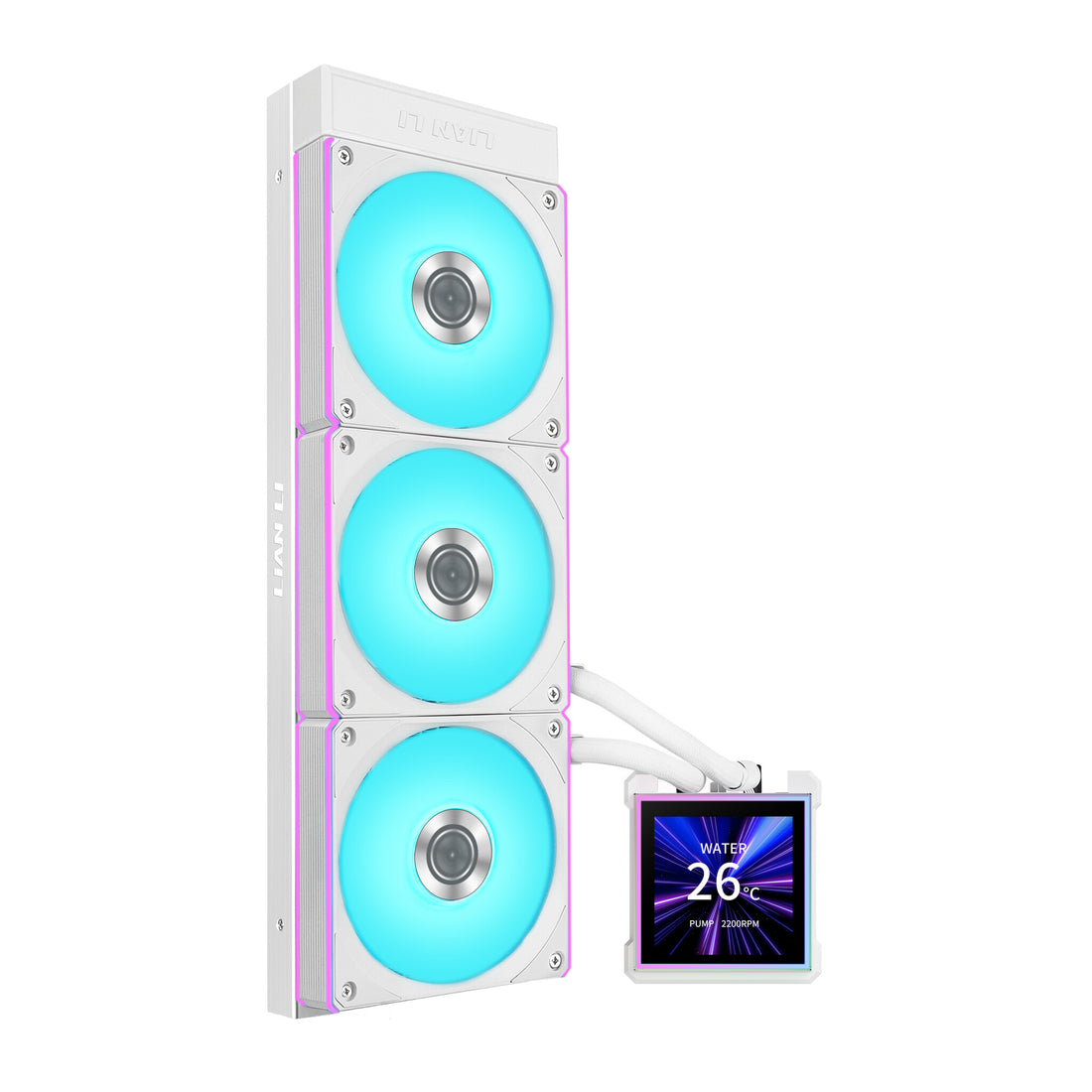 Lian Li HydroShift II LCD-S 360 CL Processor Liquid cooling kit 12 cm White - image 2