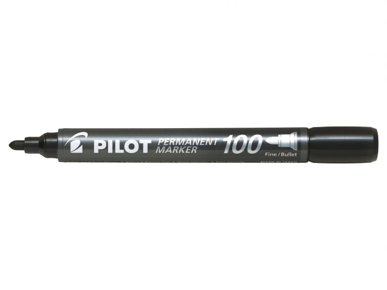 Pilot 100 permanent marker Bullet tip Black 20 - image 2