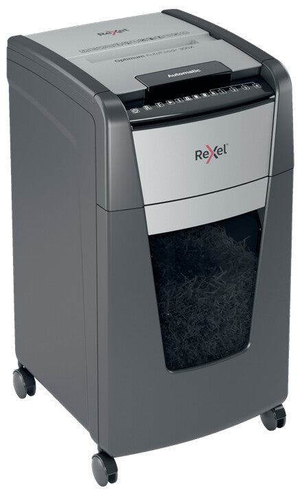 Rexel Optimum AutoFeed+ 300X paper shredder Cross shredding 55 dB 23 cm Black, Silver - image 3