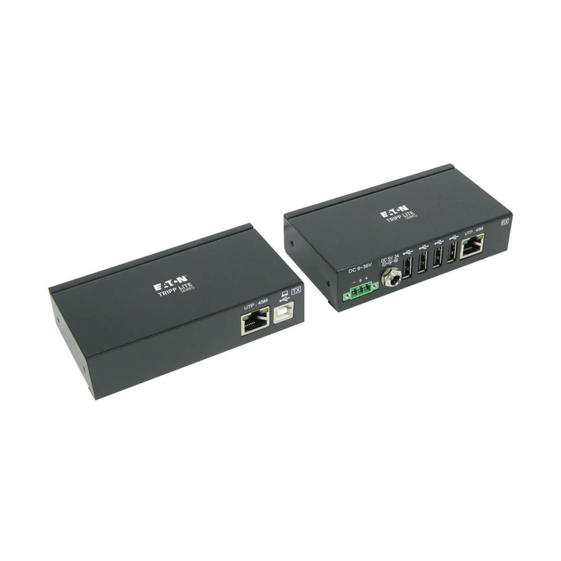 Tripp Lite B203-104-IND 4-Port Industrial USB over Cat6 Extender, ESD Protection, PoC - USB 2.0, Mountable, 150 ft. (45.72 m), TAA