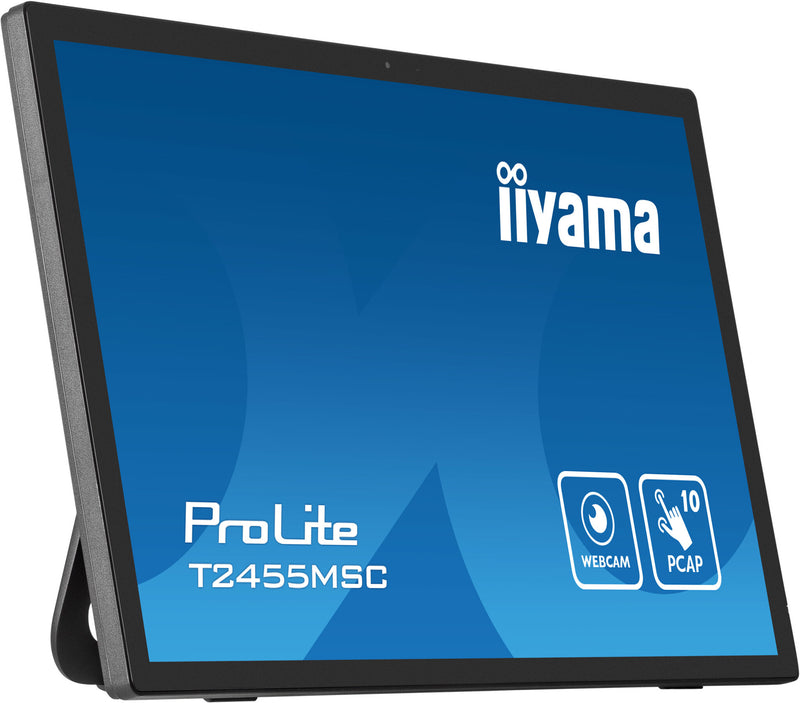 iiyama T2455MSC-B1 computer monitor 61 cm (24") 1920 x 1080 pixels Full HD LED Touchscreen Black