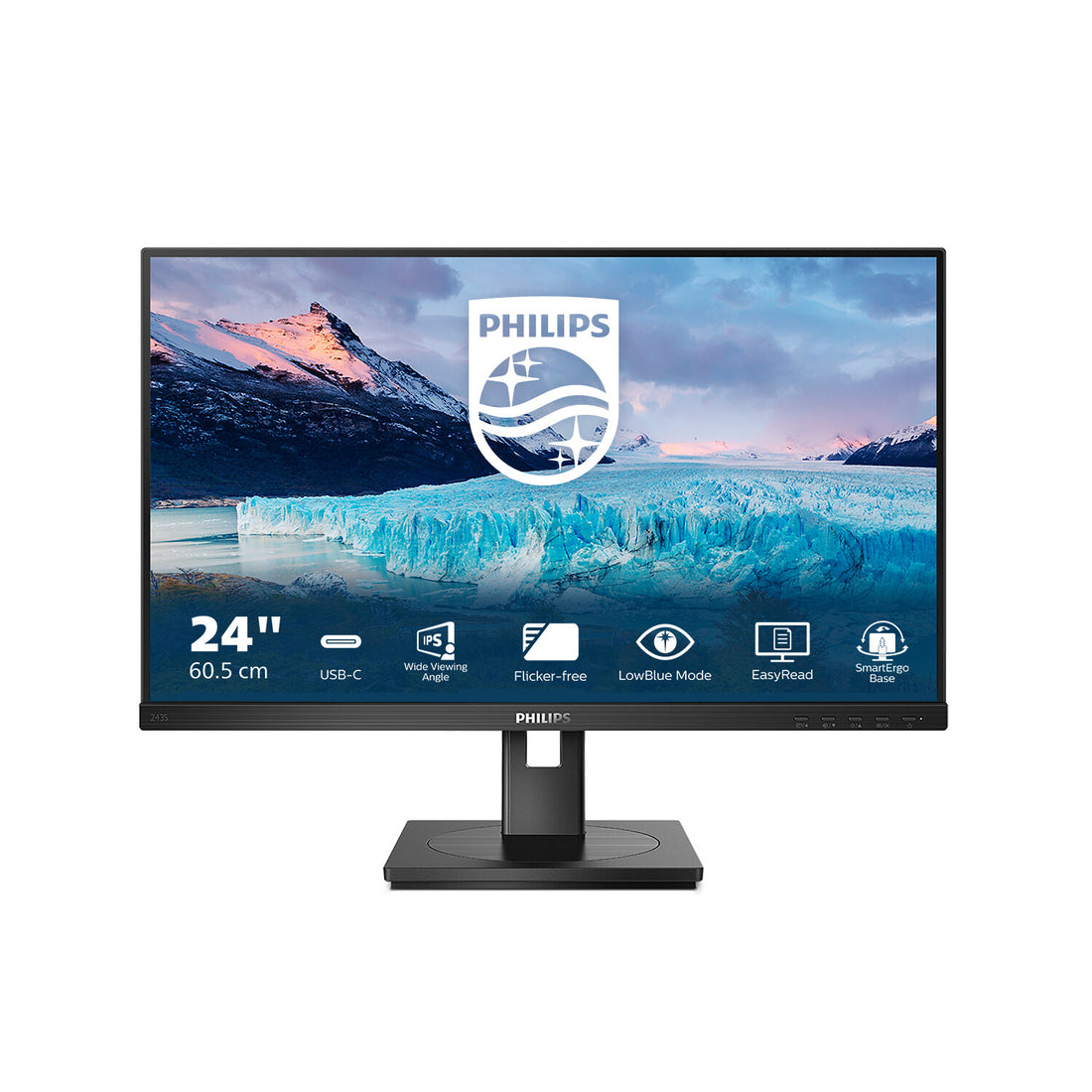 Philips S Line 243S1/00 computer monitor 23.8" 1920 x 1080 pixels Full HD LCD Black - image 2