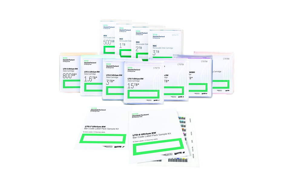 Rw Code Insurance HPE LTO-5 Ultrium RW Bar Code Label Pack | Back to the Office