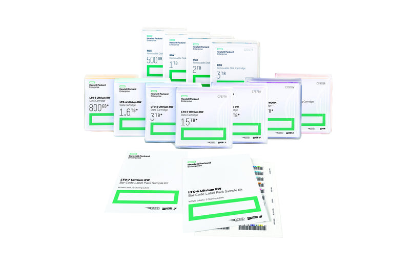 HPE LTO-5 Ultrium RW Bar Code Label Pack