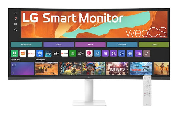 LG 34" UltraWide QHD Monitor, White (34U601SA-W)