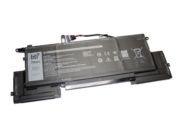 BTI WD8P8 compatible 78Wh 6-cell battery for DELL LATITUDE 74002in1 9410 2in1 INSPIRON 14 7000