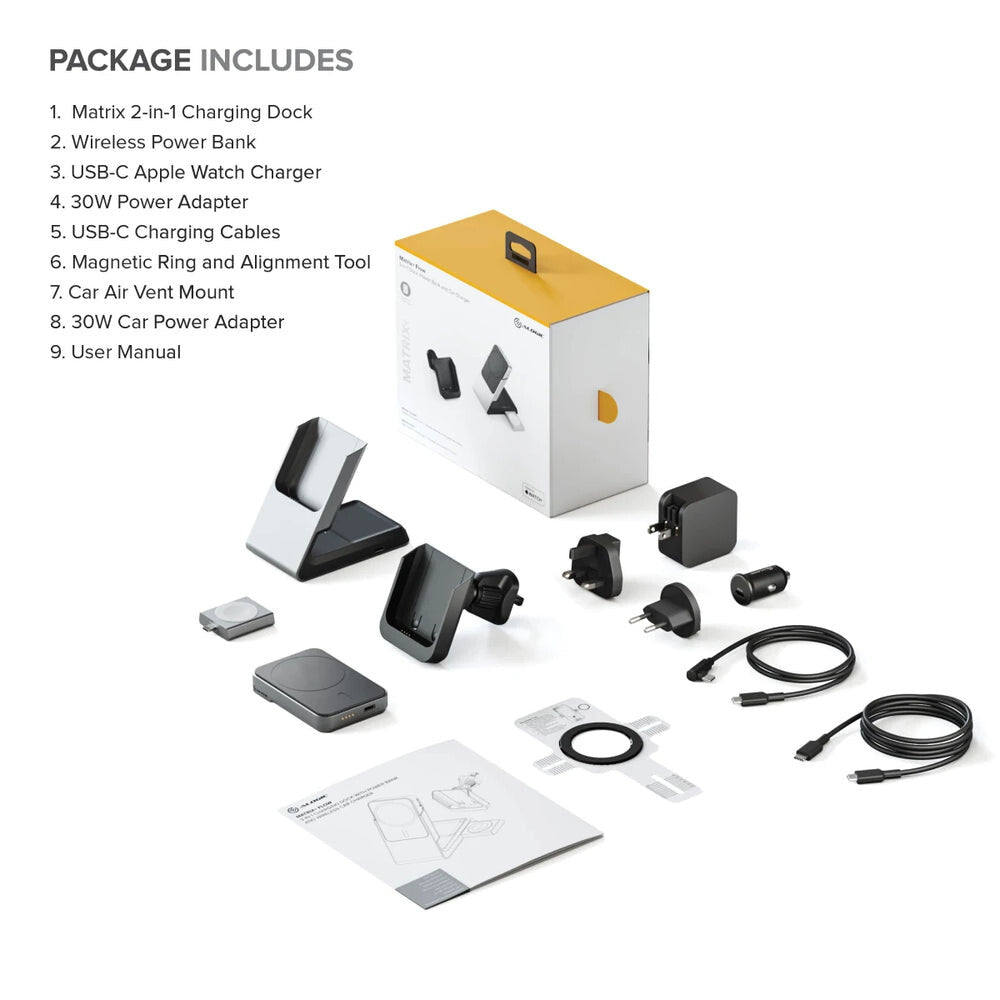 ALOGIC Matrix+ Flow 3-in-1 Charging Dock with Car Charger Cradle & Wireless Powerbank - image 8