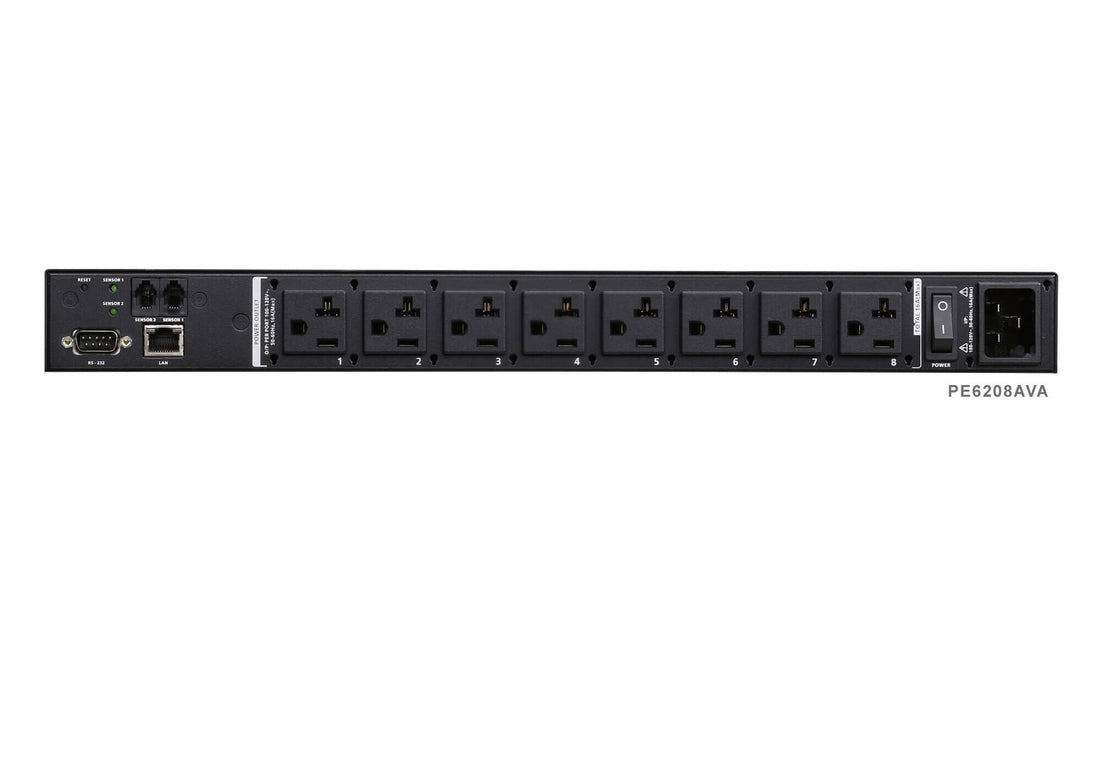 ATEN 1U AV 16A 8 Outlet Switched Bank Metered PDU + Free Eco PDU Manager Software - image 3